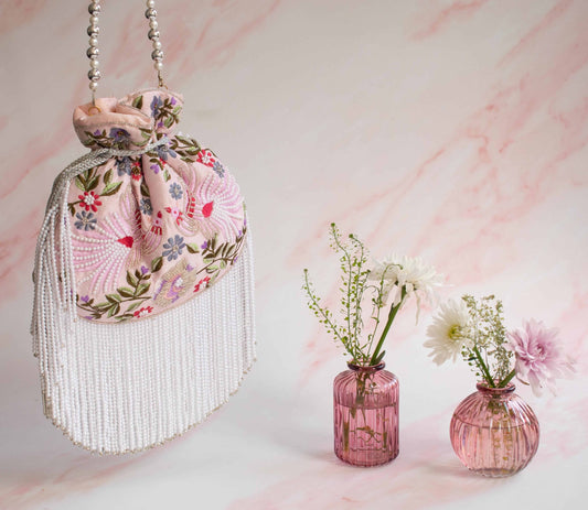 PRE-ORDER - Spring Bloom Pouch (Light Pink)
