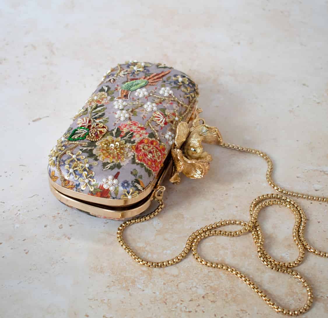 MUMBAI DREAMS (Powder Blue) - Floral Clasp