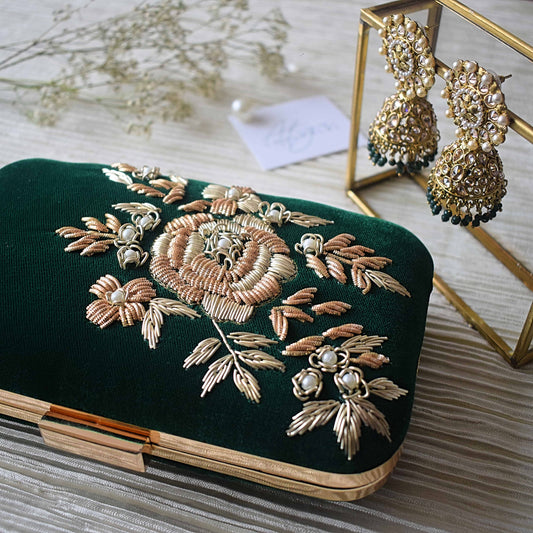 PRE-ORDER- Aashiq (Bottle Green Velvet)