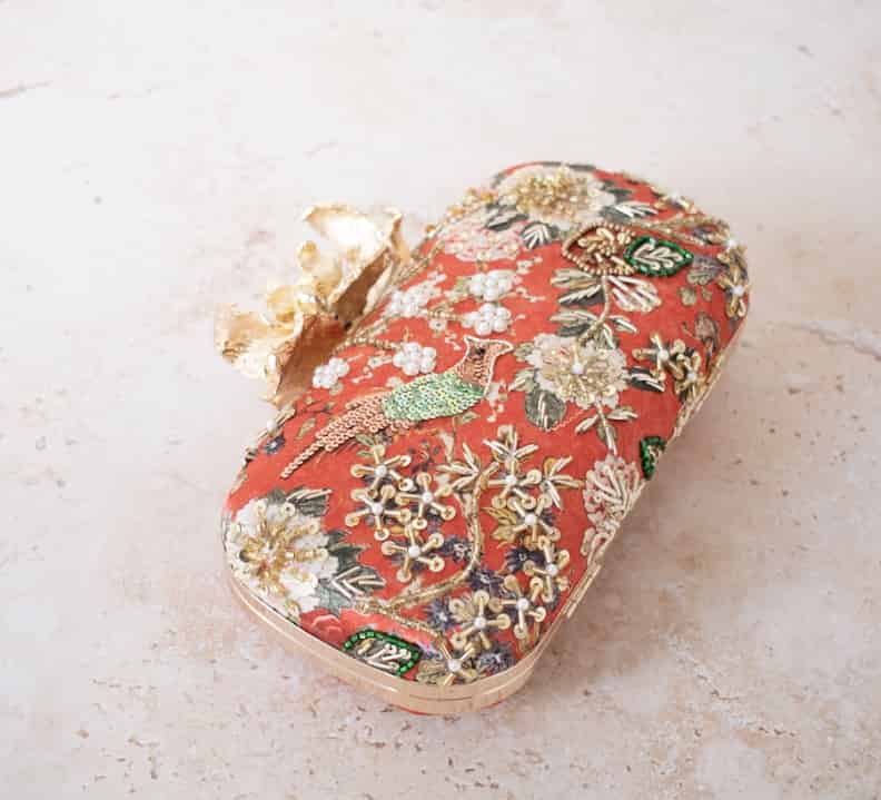 PRE-ORDER - MUMBAI DREAMS (Orange) - Floral Clasp