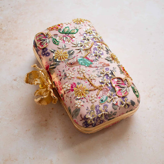 PRE-ORDER - MUMBAI DREAMS (Nude Pink) - Floral Clasp