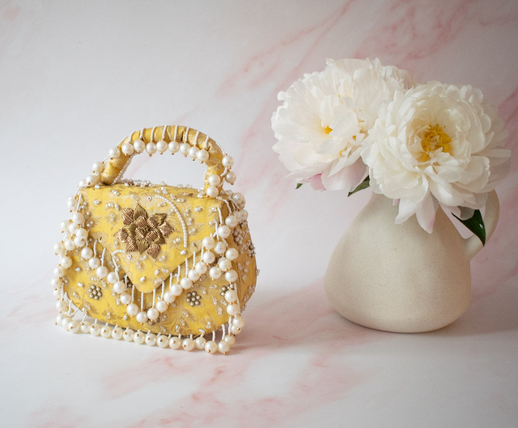 PRE-ORDER - Jasmine Clutch (Yellow)