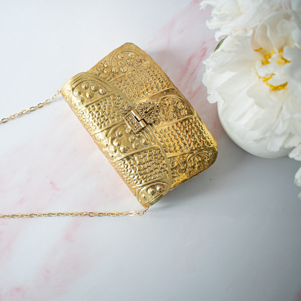 PRE-ORDER - Layla (Gold Brass Clutch)
