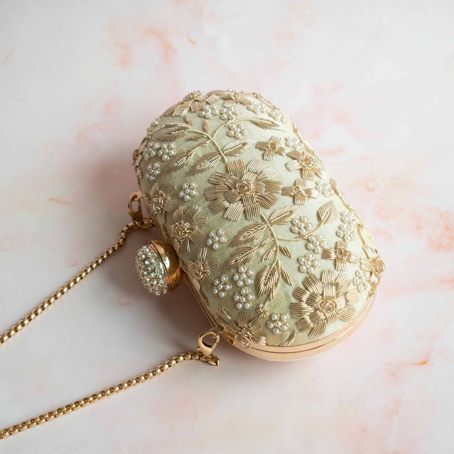 PRE-ORDER - ASHA - Oval (Golden Cream)