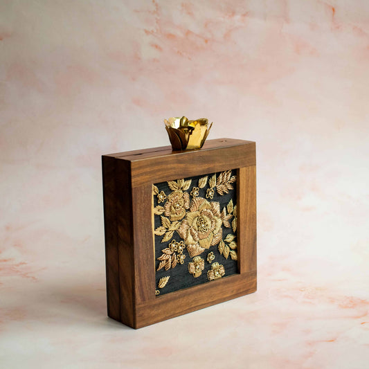 PRE-ORDER - Jaipur Wooden Square Clutch