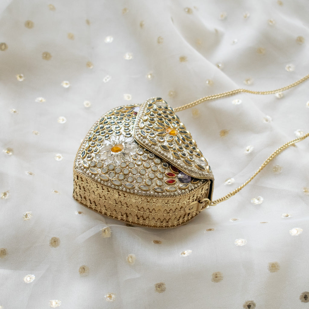 Zahrah Mini Kundan Clutch