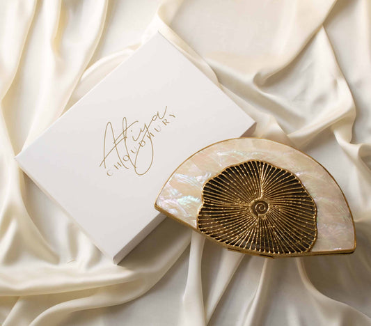 PRE-ORDER - PEONY - (Mother of Pearl) Gold