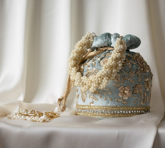 PRE-ORDER - Anaya Potli Bag (Mint Velvet)