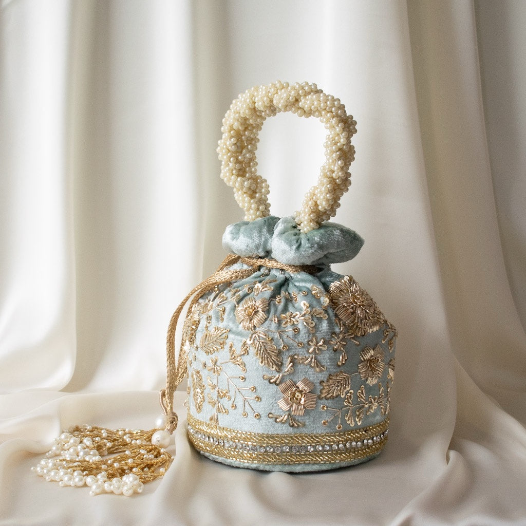 PRE-ORDER - Anaya Potli Bag (Mint Velvet)
