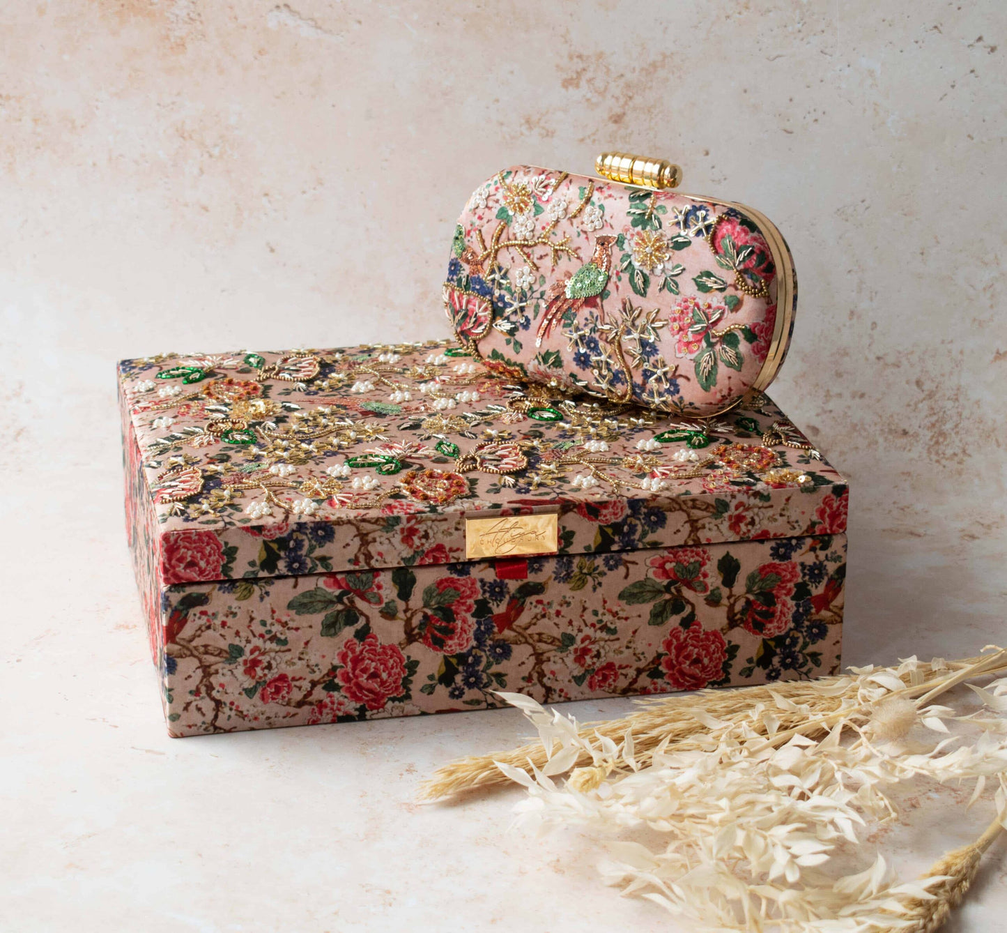 MUMBAI DREAMS TROUSSEAU BOX (Nude Pink)