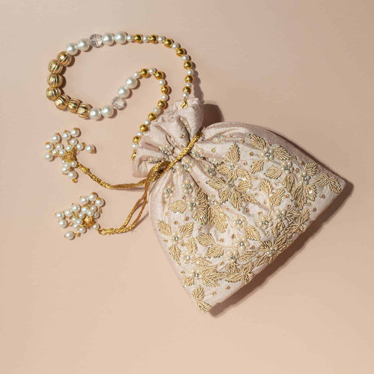 PRE-ORDER - CHAYA Potli Bag (Nude Pink)