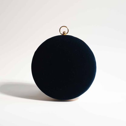 PRE-ORDER - ASHA (Round) - Navy Blue Velvet