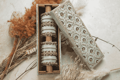 PRE-ORDER - ESHA - Sage Green Velvet (Bangle Box)