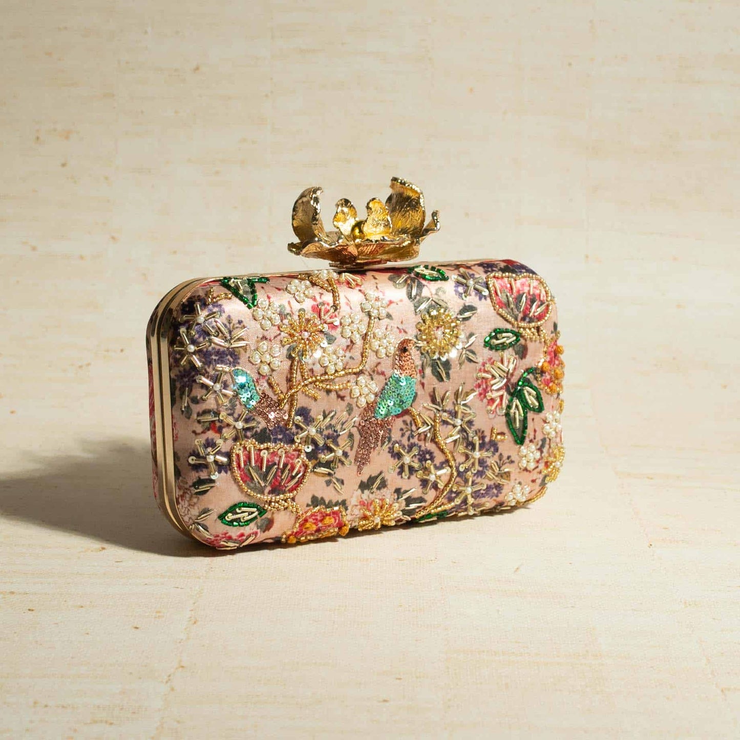 PRE-ORDER - MUMBAI DREAMS (Nude Pink) -  Floral Clasp