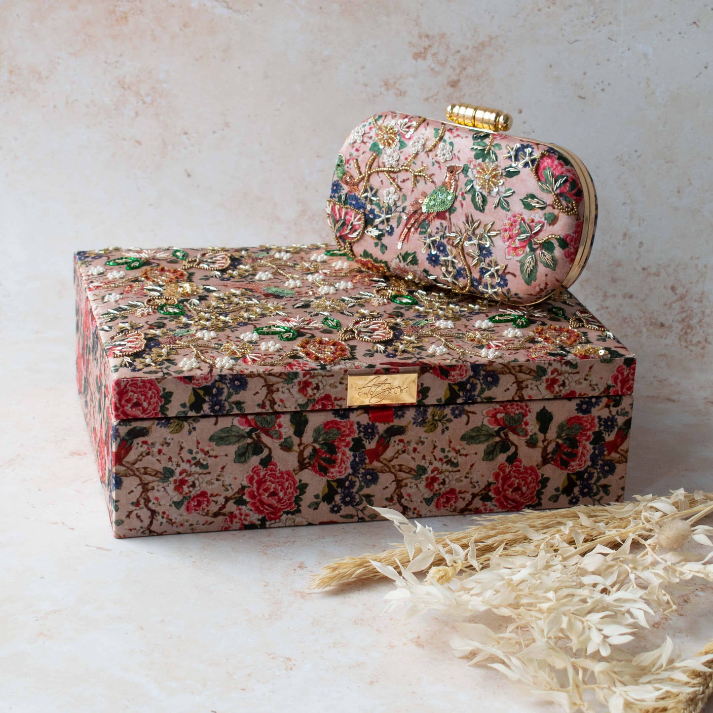 MUMBAI DREAMS TROUSSEAU BOX (Nude Pink)