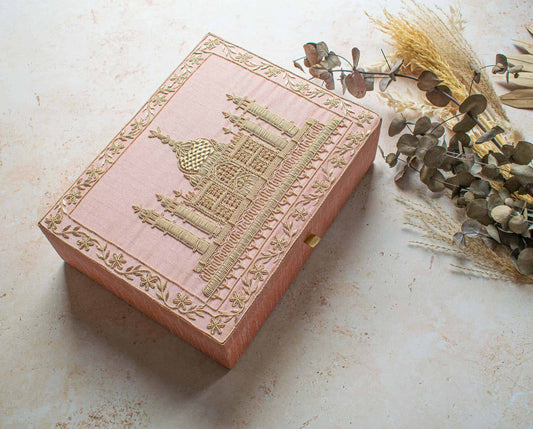 PRE-ORDER / TAJ MAHAL TROUSSEAU BOX - Peach
