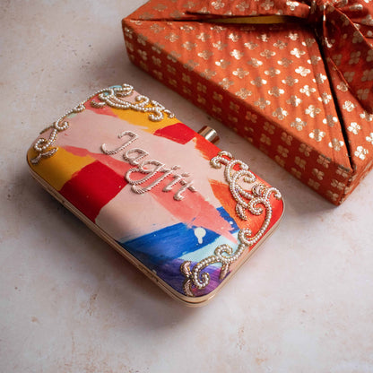 PRE-ORDER - Multi-Colour Personalised Clutch