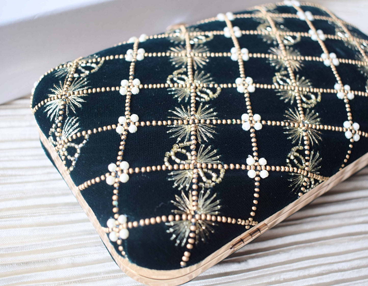 PRE-ORDER - VAIDEHI (Bottle Green Velvet)