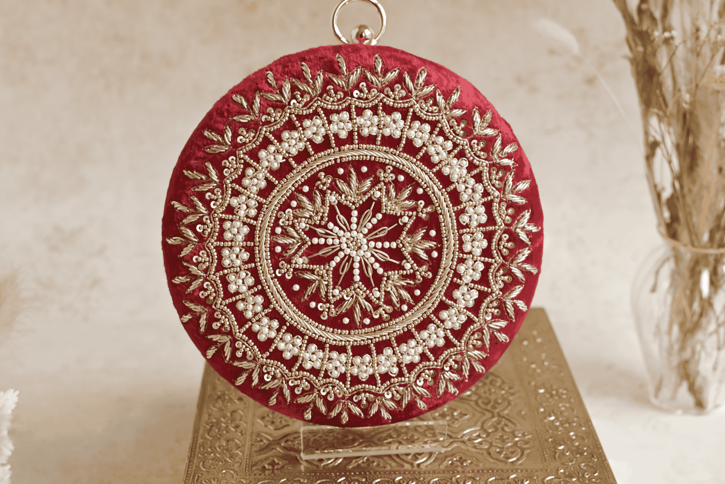 PRE-ORDER - MAHIYA (Round) - Deep Red Velvet