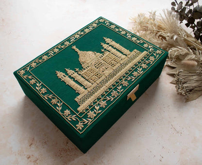PRE-ORDER / TAJ MAHAL TROUSSEAU BOX - GREEN