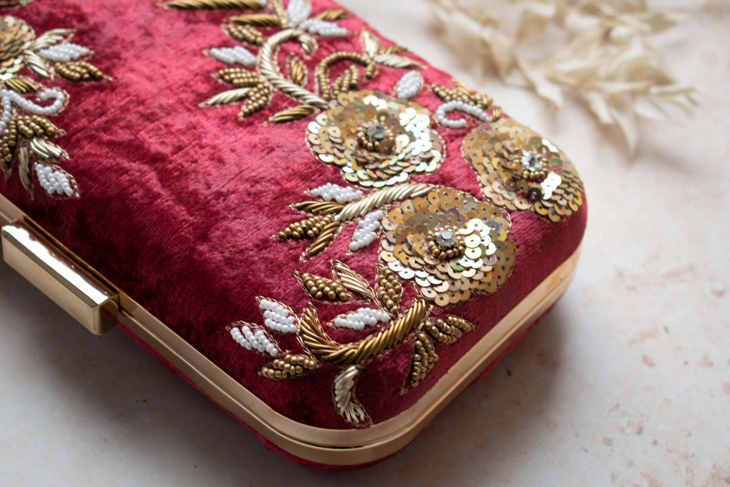 PRE-ORDER - JESSIE (Maroon Velvet)