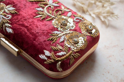 PRE-ORDER - JESSIE (Maroon Velvet)