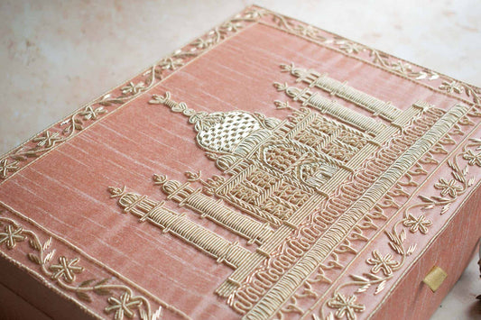 PRE-ORDER / TAJ MAHAL TROUSSEAU BOX - Peach