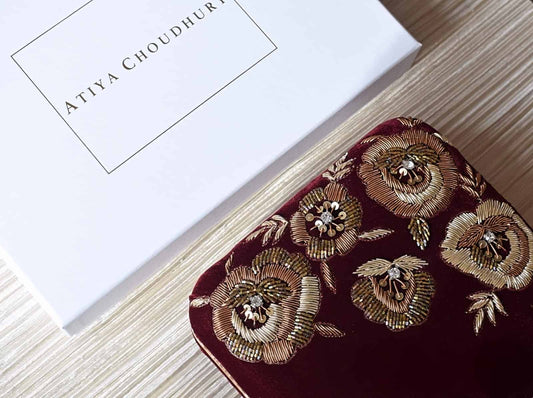 PRE-ORDER - Reham (Maroon Velvet)