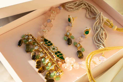 PRE-ORDER - Arushi Kundan Jewellery Set