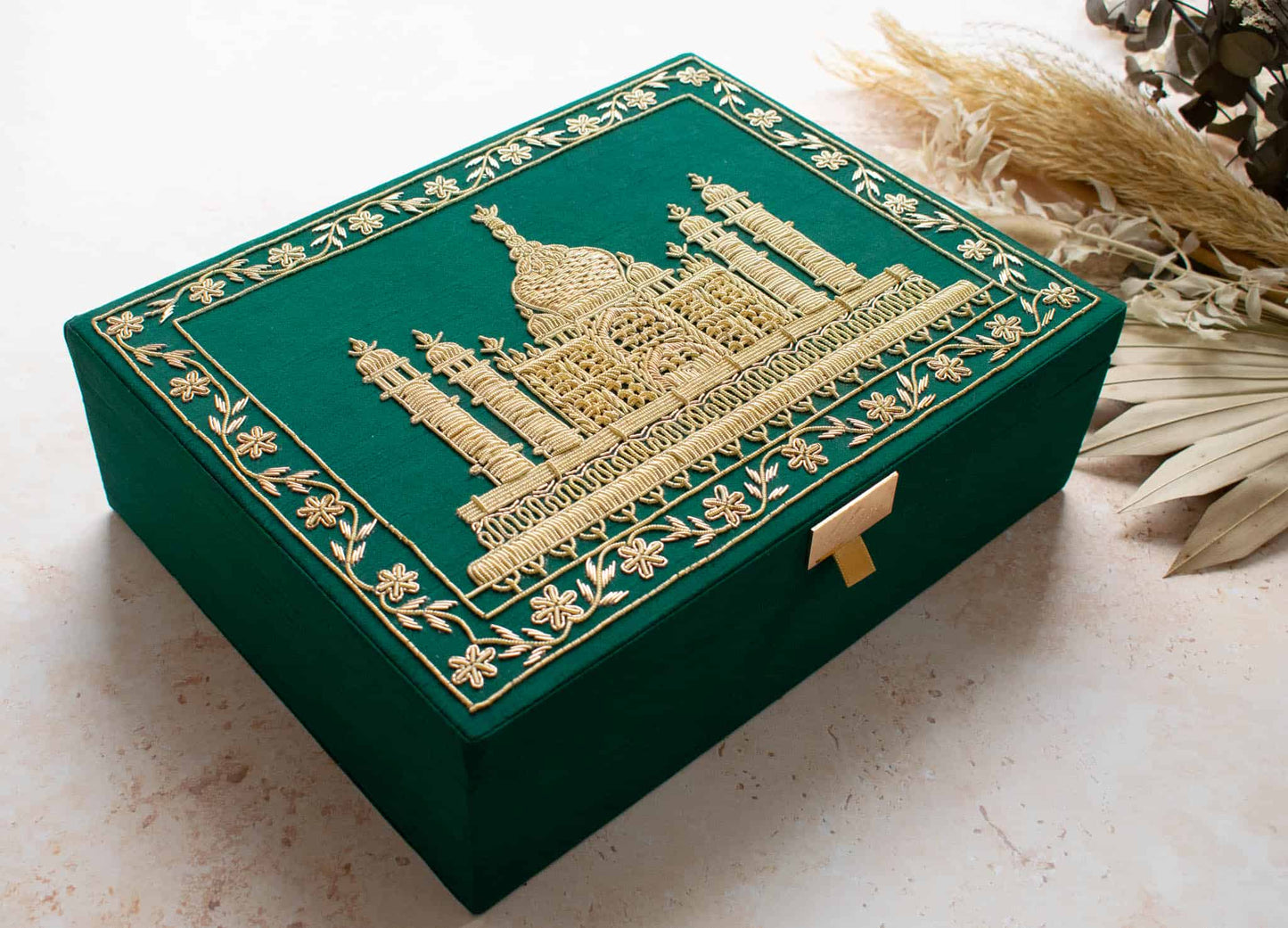 PRE-ORDER / TAJ MAHAL TROUSSEAU BOX - GREEN