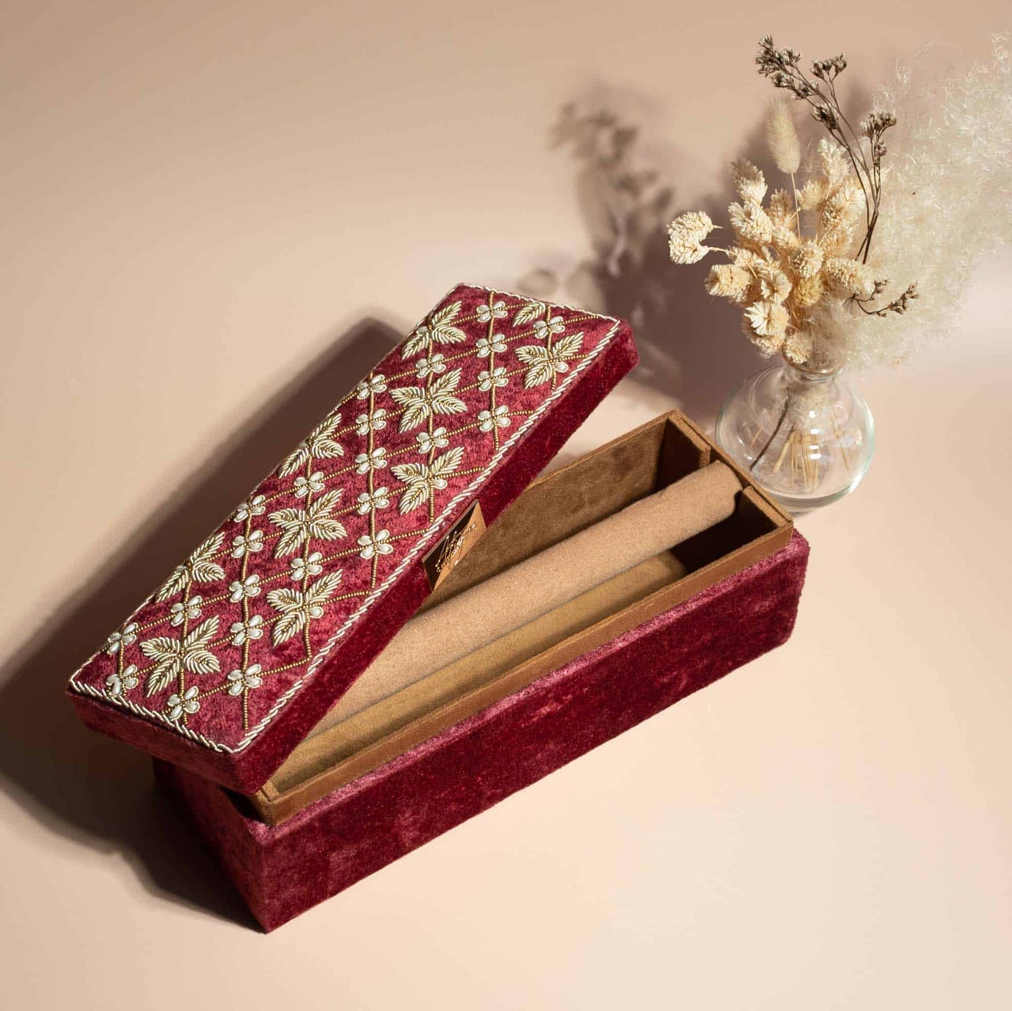 PRE-ORDER / LANA Bangle Box (Maroon Velvet)