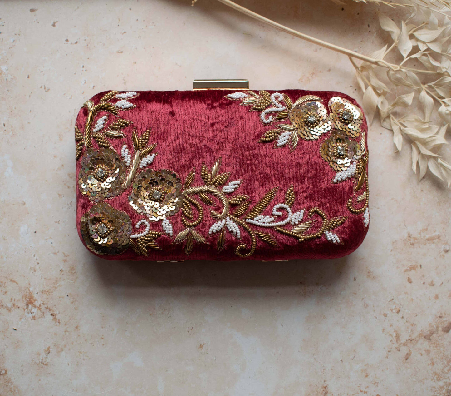 PRE-ORDER - JESSIE (Maroon Velvet)