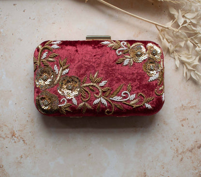 PRE-ORDER - JESSIE (Maroon Velvet)