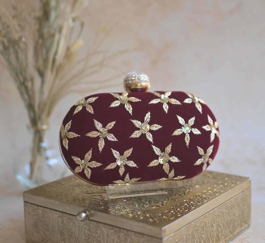 PRE-ORDER - FLEUR (Maroon Velvet)