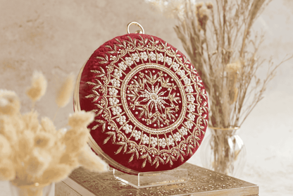 PRE-ORDER - MAHIYA (Round) - Deep Red Velvet