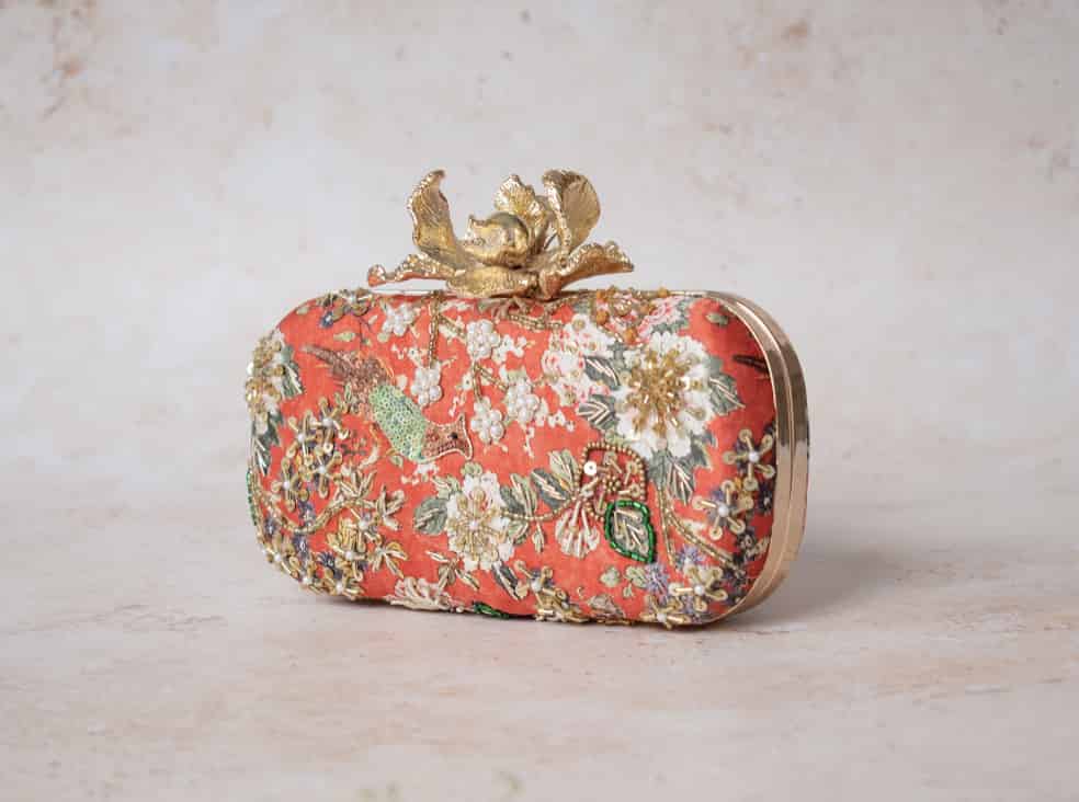 PRE-ORDER - MUMBAI DREAMS (Orange) - Floral Clasp