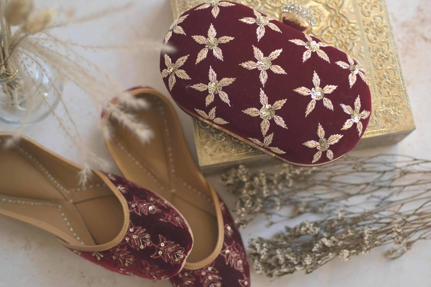 PRE-ORDER - FLEUR (Maroon Velvet)