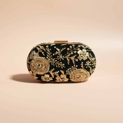 PRE-ORDER - DISHA - Bottle Green Velvet