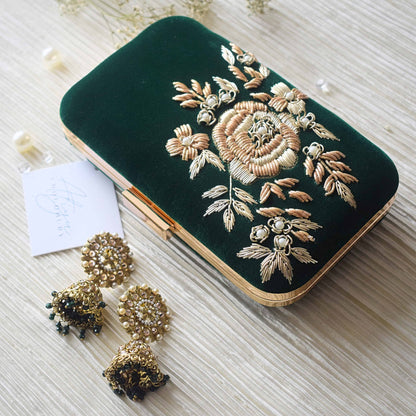 PRE-ORDER- Aashiq (Bottle Green Velvet)