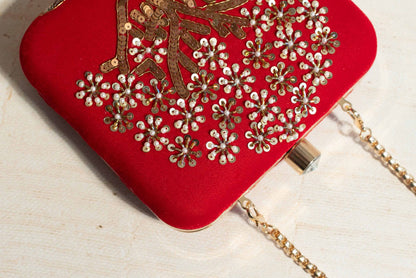PRE-ORDER - Red Velvet Mulberry Tree Clutch
