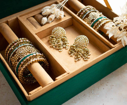 PRE-ORDER / TAJ MAHAL TROUSSEAU BOX - GREEN