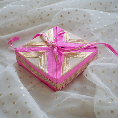 Maharani Petite Gift Box (Hot Pink & Nude Beige)