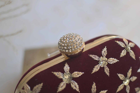 PRE-ORDER - FLEUR (Maroon Velvet)