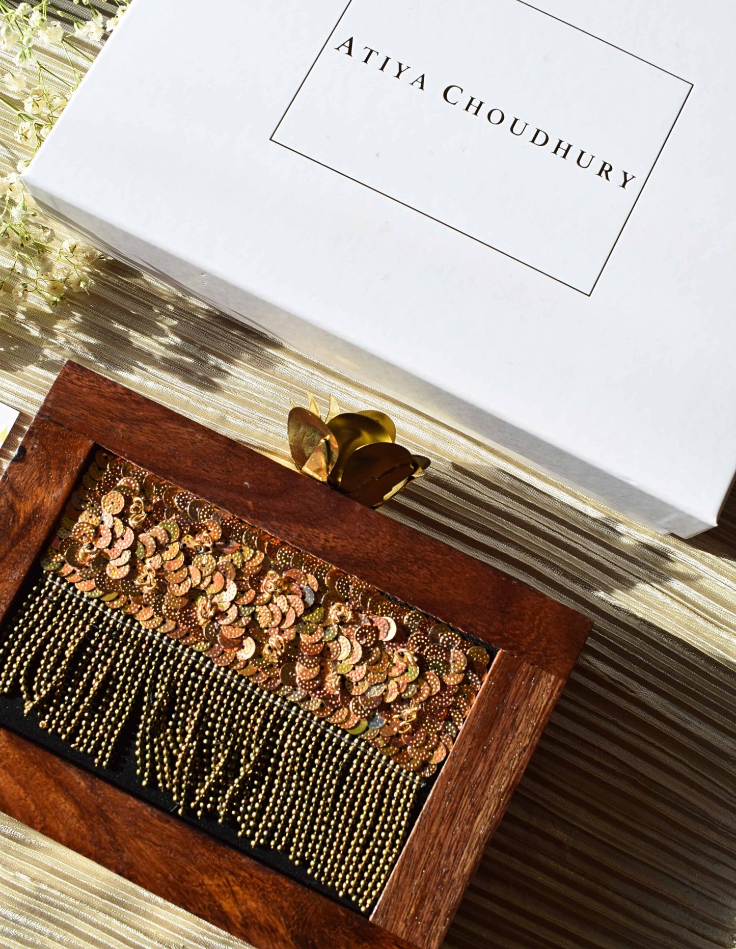 PRE-ORDER - Kolkata Wooden Clutch