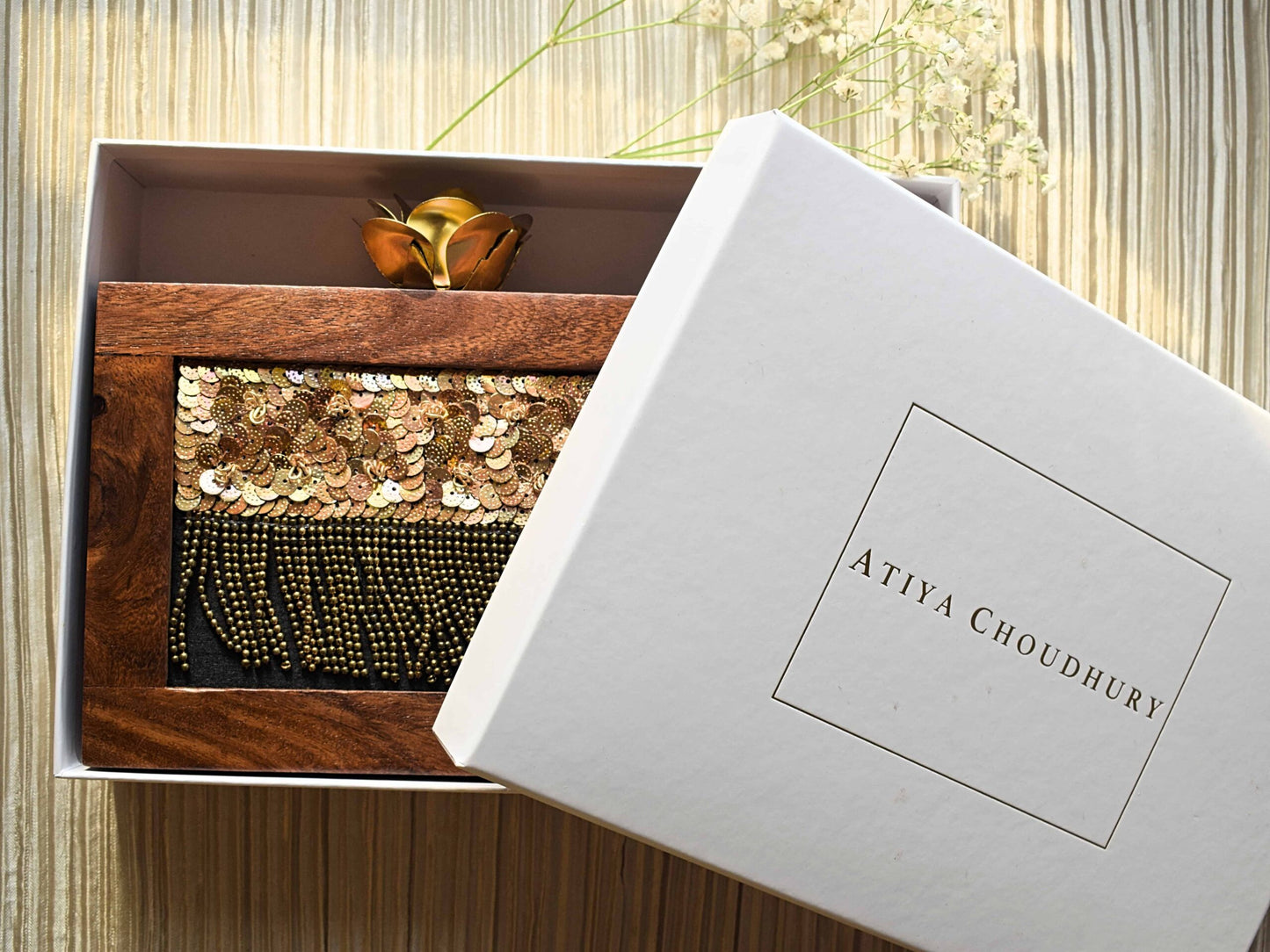 PRE-ORDER - Kolkata Wooden Clutch