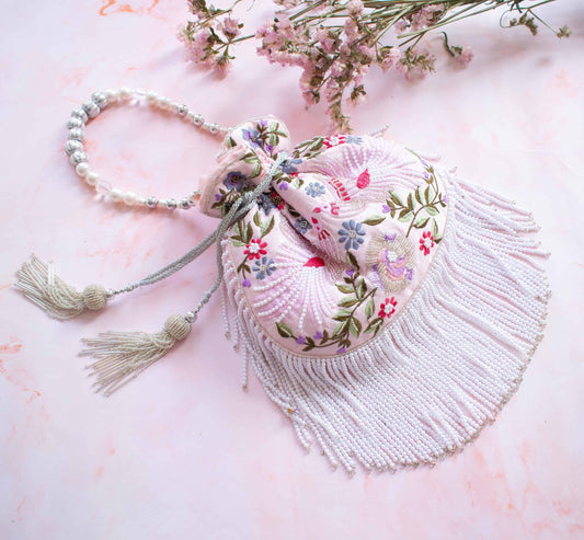 PRE-ORDER - Spring Bloom Pouch (Light Pink)