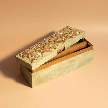 PRE-ORDER - ANAYA Bangle Box (Sage Green Silk)