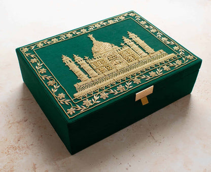 PRE-ORDER / TAJ MAHAL TROUSSEAU BOX - GREEN