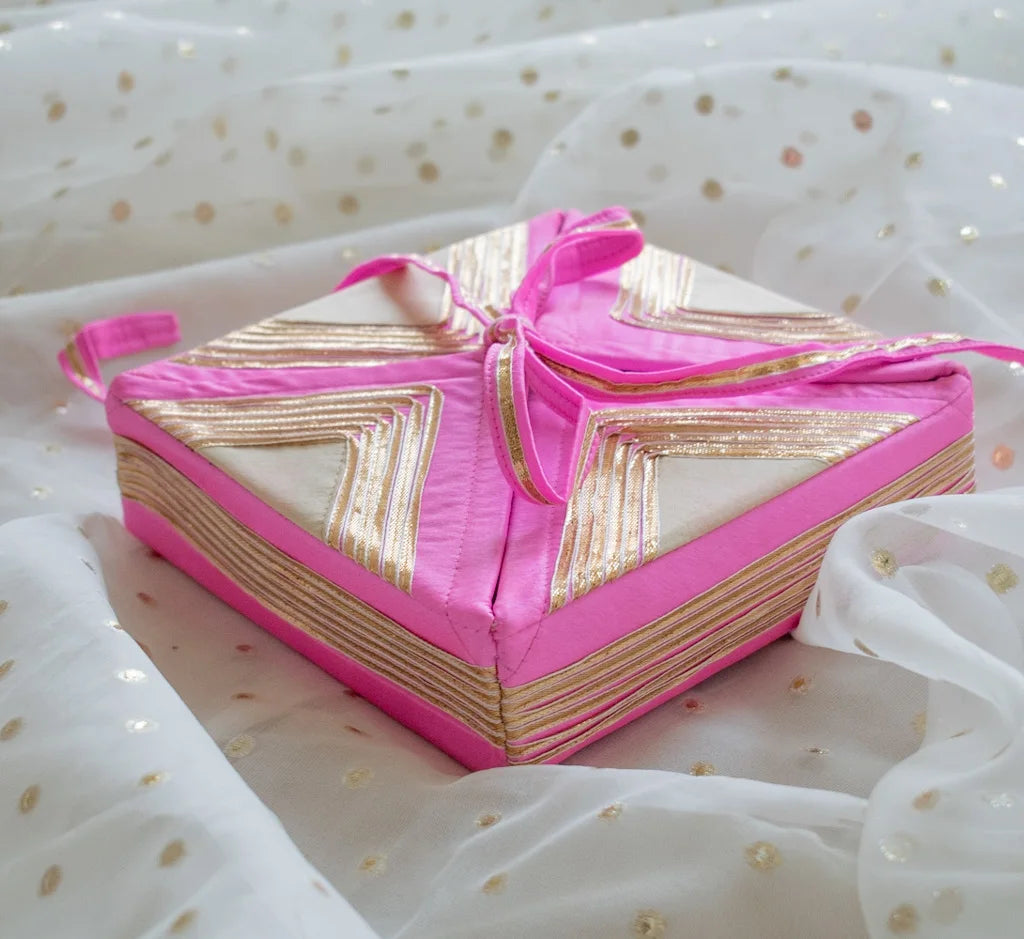 Maharani Petite Gift Box (Hot Pink & Nude Beige)