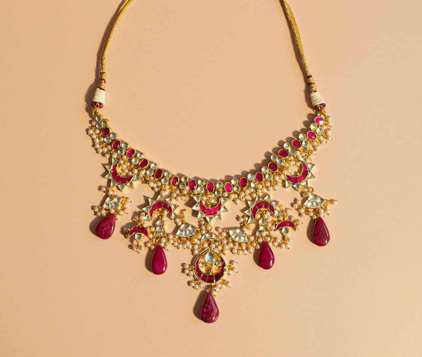 PRE-ORDER - Magenta Kundan Set